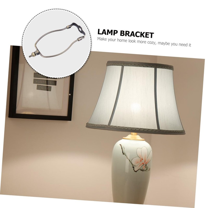 STOBOK 6 Inch Bronze Lamp Harp Holder Lampshade Bracket for