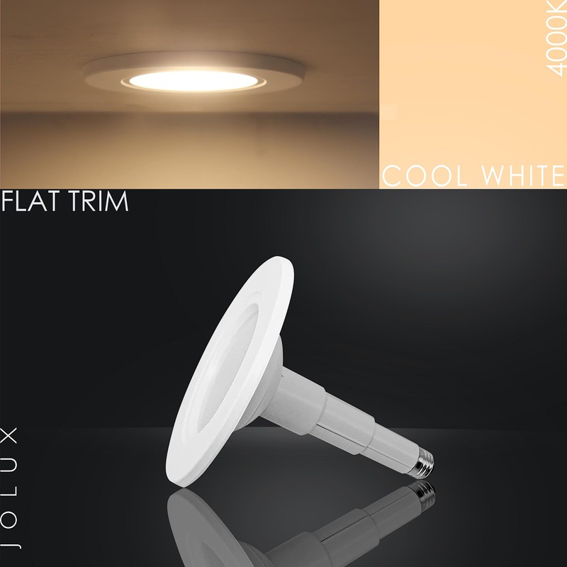 Jolux 5/6 Inch Adjustable Height LED Can Lights Retrofit Recessed