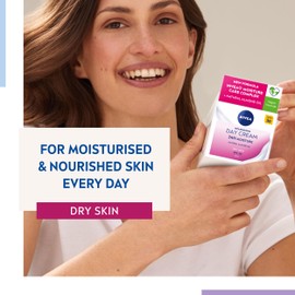 NIVEA NIVEA 24h Nourishing Day Cream Moisturiser SPF30 (50ml), Hydrating Face Moisturiser with Factor 30 Sun Protection, Daily Face Cream for Dry Skin, Skincare Essential