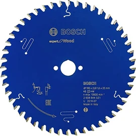 Bosch 2608644031 EXWOH 48 Tooth Top Precision Circular Saw Blade, 0 V, Blue