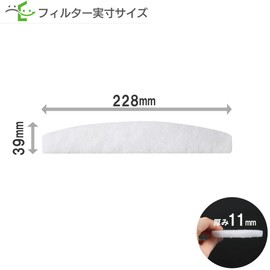 Filter Com Kyowanasta (NASTA) [Compatible with Porlet L/KS-FK8690 / KS-8690PF-SG/KS-8690PF-D-SG/KS-FKA8690] Ventilation Vent Compatible Filter Diameter: 1.5 x 8.9 inches (39 x 228 mm) (5 pieces)