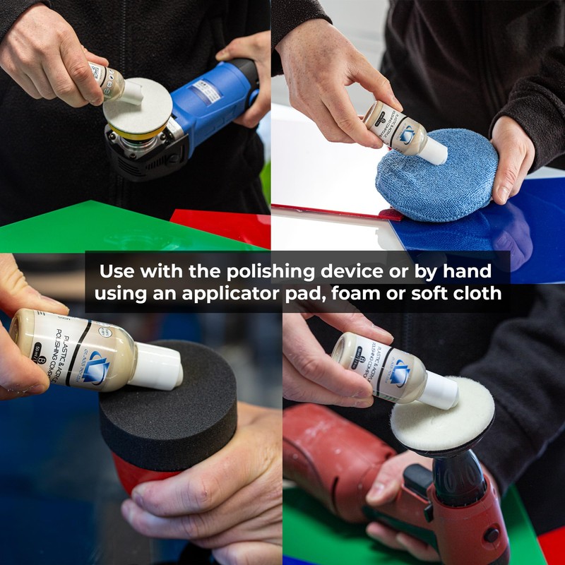 Glass Polish 1.7oz (50ml) Plastic & Acrylic Polishing Compound for