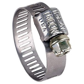 Ideal Tridon 62M2851#28 Stainless Steel Worm Drive Clamp with 300 Stainless Steel Screw, 1-1/4" to 2-1/4" Diameter, 5/16" W (Pack of 10)