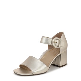 Vionic Women's Chardonnay Heeled Sandal, Gold Leather, 7.5