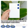 Ruidee 150 Pcs Thumb Tacks Push Pins Board Pins for