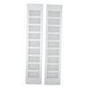 2 Pcs Air Vent Ventilation Grille Aluminium Alloy Rectangular Vent