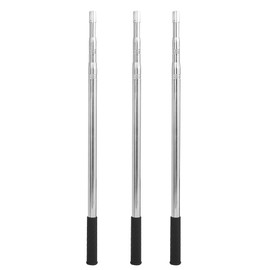3Pcs 8mm Stainless Steel Harpoon Rod Diddle Net Stick Fishing Tackle 1.5M Length Three Sections