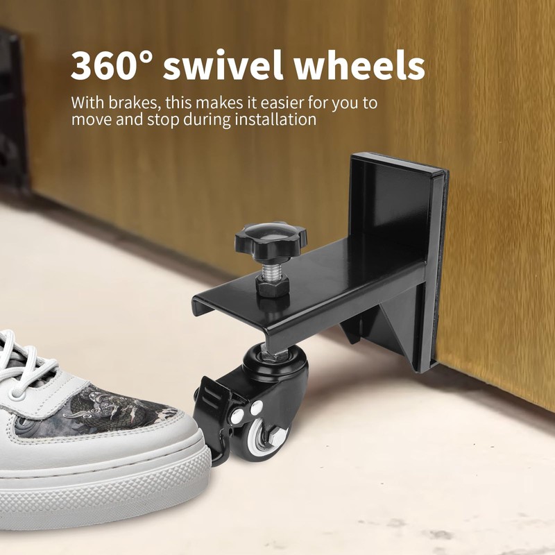 Upgraded Heavy-Duty Door Installation Kit, 2-Piece Door Dolly for 1-10/32"