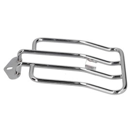 Gaeirt Motorcycle Pannier Rack Silver Polished Stainless Steel Support Shelf Fits Rear Solo Seat Silver For Sportster Iron XL883 1200