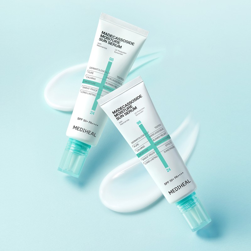Mediheal [슈퍼적립] [1+1] 메디힐 수분 선세럼 마데카소사이드+피디알엔 톤업 (SPF 50+)