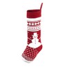 6 Pack 45cm Knit Christmas Stockings, Large Rustic Yarn Xmas