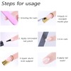 SURALIN Pack of 10 Nail Stencils, Nail Extension, Modelling Stencils,