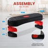 Step Platform for Exercise, 3 Levels Adjustable Aerobic Stepper, 30"