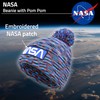 Concept One NASA Logo Knitted Acrylic Intarsia Winter Beanie Hat