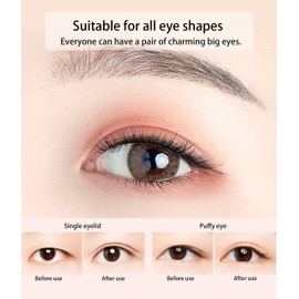 Eyelid Tape, Invisible Double Eyelid Stickers, Eyelid Lifter Strips, Natural Sticker Year, No Trace Sticky, Instant Eyelid Lift, Suitable For Sagging, Cover, Uneven, Single Eyelid（1180PCS/590Pairs）