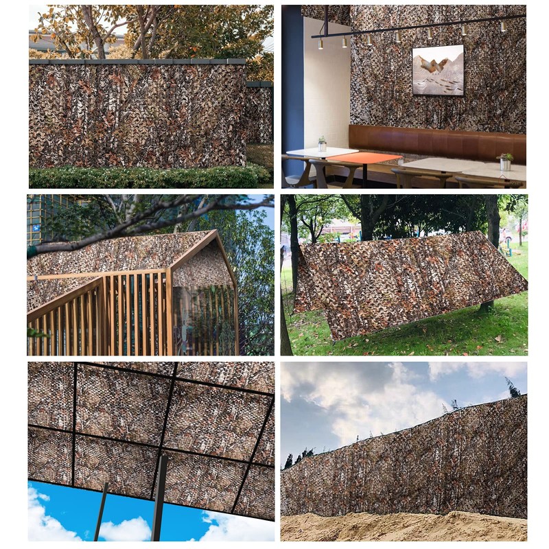 LOOGU Camouflage Net for Privacy Screen Sun Protection Cover Decoration