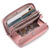 Yocipa Genuine Leather Wallet, Women's, Round Zipper, Long Wallet, Large