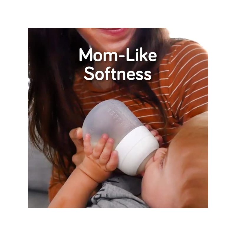 Nanobébé, Biberón de Silicón 270 ml./ 9Oz. 2 Pack, Color