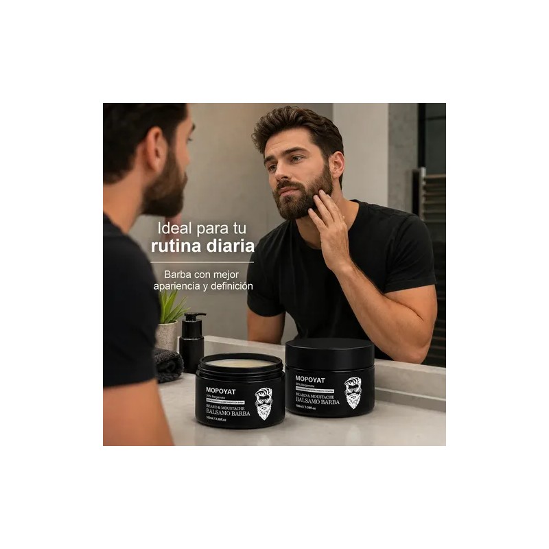Kit 2 Unidades Balsamo Para Crecer La Barba Al 20%