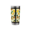Fruit Pattern Pineapples Mangoes & Kiwis Stainless Steel Insulated Tumbler
