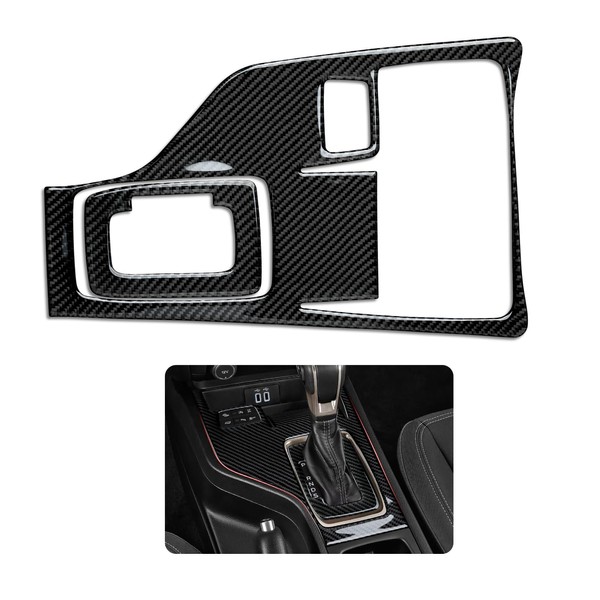Car Gear Shift Control Panel Carbon Fiber Decal Interior Trim