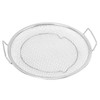 Stainless Steel Fruit Basket Double Handles Metal Mesh Drain Round