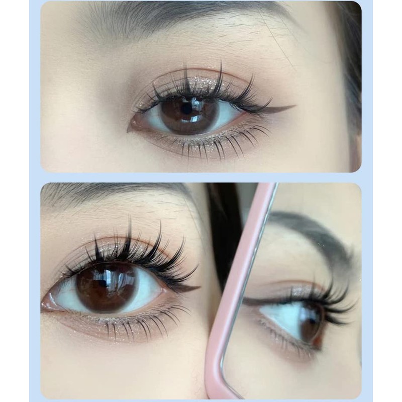 Natural False Eyelashes, 5 Pairs Popular Transparent Axis Soft Core