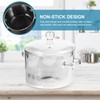 Vaguelly Glass Pot, Clear Glass Saucepan with Lid, 1500mL Simmer