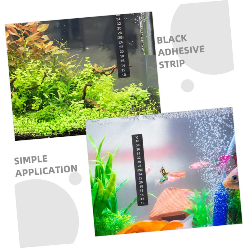 GLEAVI Aquarium Temperature Stickers 6 Pack 10℃ to 40℃ Range