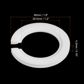 MECCANIXITY Lamp Shade Reducing Ring E27 to E14 Holder Adapter Ring Converter Reducer Fitting for Light Fixtures, White Pack of 5