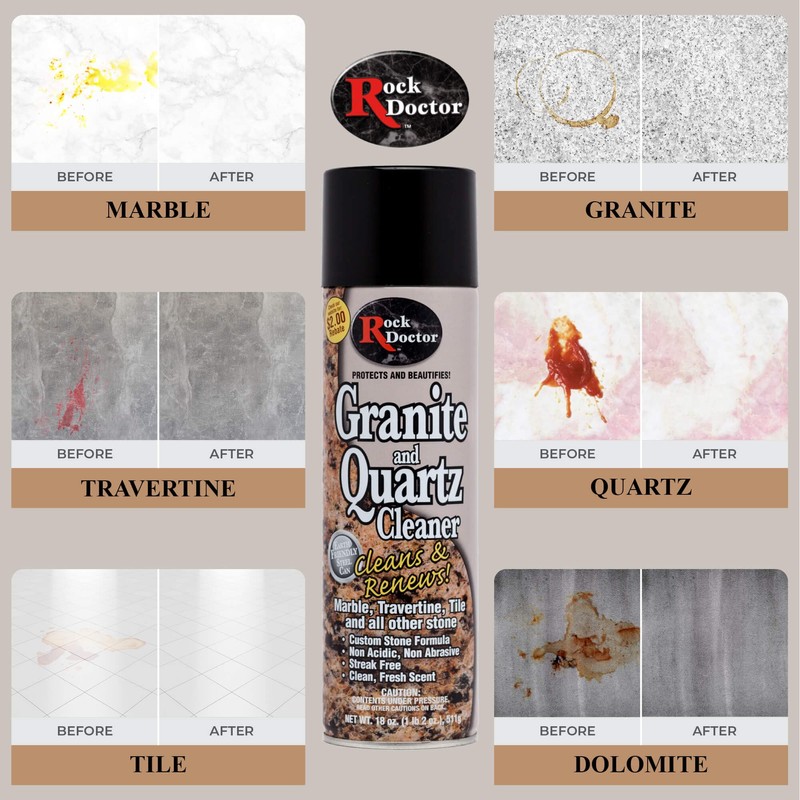 Rock Doctor Granite Cleaner - Cleans& Renews Surfaces - (18