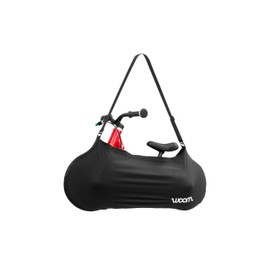 woom Butler Carry Bag, Children's Bicycle Transport Bag, up to 16 Inches, Removable Strap, Foldable, Machine Washable, Black