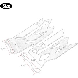 GIDIBII Foot Peg Heel Plates Guard Protector Compatible with Suzuki GSX-R 600/750 2006-2016, GSX-R 1000 2003-2016 (Blue)