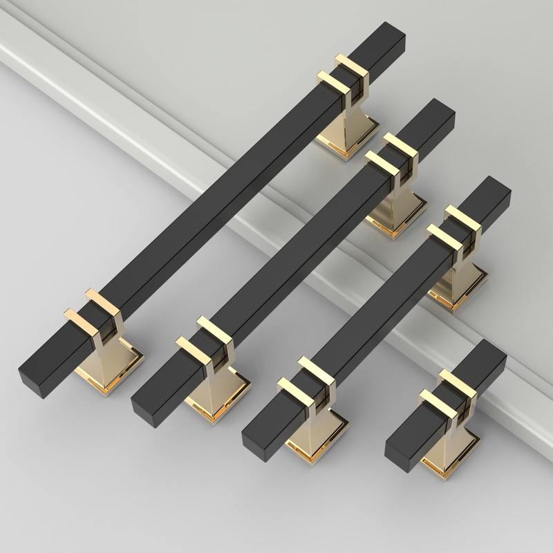 9BUILD 10 Pack 3 Inch Cabinet Pulls Matte Black Kitchen