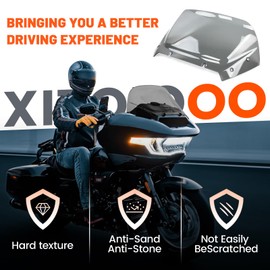 Xitqiooo Compatible with 2023 2024 Road Glide Windshield 12" Windscreen for Harley road glide CVO/SE FLTRXSE 2023 2024 FLTRX 2024 CVO ST FLTRXSTSE 2024,Smoke
