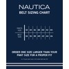 Nautica Men's Reversible Belt with Flag Pattern, Navy, 42