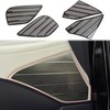 Korlot Black Stainless Steel Interior Audio Speaker Cover Decorative Trim