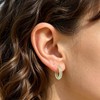 12 Pairs Colorful Plastic Hoop Earrings Clear Sports Earring for