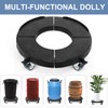 W B D WEIBIDA Trash Can Dolly Wheels Adjustable 15-19
