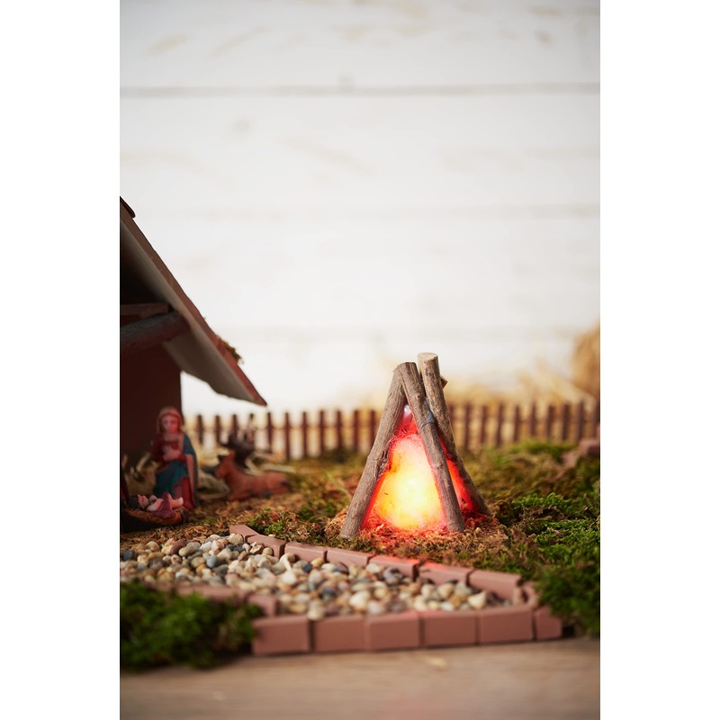 VBS Miniature Campfire with LED Approx. 10 x 8 x