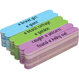 Really Good Stuff Story Prompt Sticks – Generate Creative Writing Ideas with Fun and Inventive Writing Prompts – Color-Coded Sticks Offer Thousands of Story Ideas – for Grades 1–5