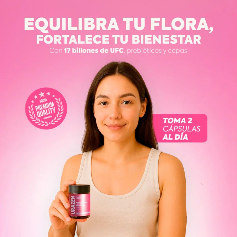 Probióticos Mujer Lactobacillus Prebióticos Inulina Probioticos Vaginales Salud Flora Íntima