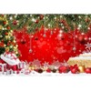 Pnylzzyxh Christmas Red Backdrop for Photography Xmas Ball Gifts Bell