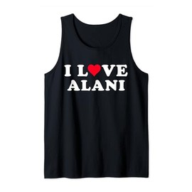 Ich liebe Alani passende Freundin & Freund Alani Name Tank Top