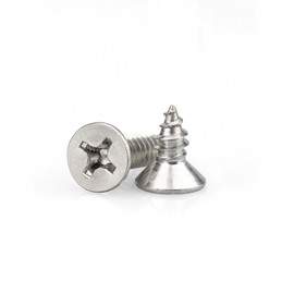 M3x6mm Wood Screws,Flat Head Screws for Wood,Stainless Steel Countersunk Screw,Multi Purpose DIY, Furniture & Repairs (200pcs)