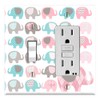 Graphics Wallplates - Elephant - Toggle Rocker/GFCI Combo Wall Plate