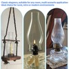 Hurricane Lamp & Oil Lamp Chimney Replacement Shade – Round