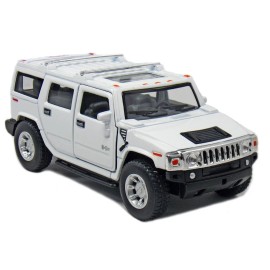 Kinsmart 2008 Hummer H2 SUV 1:40 scale 5" diecast model car Brand New white