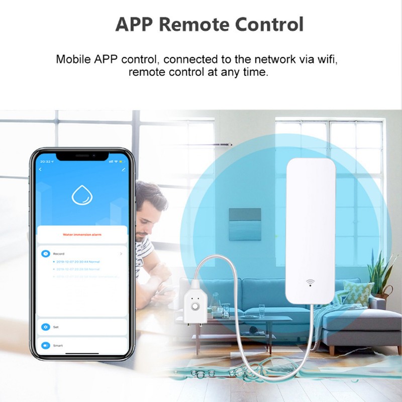 Water Level Sensor Alarm APP Remote Control ABS Smart Water