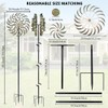 Viveta Large Outdoor Wind Spinner,21 * 85 inches Metal Wind